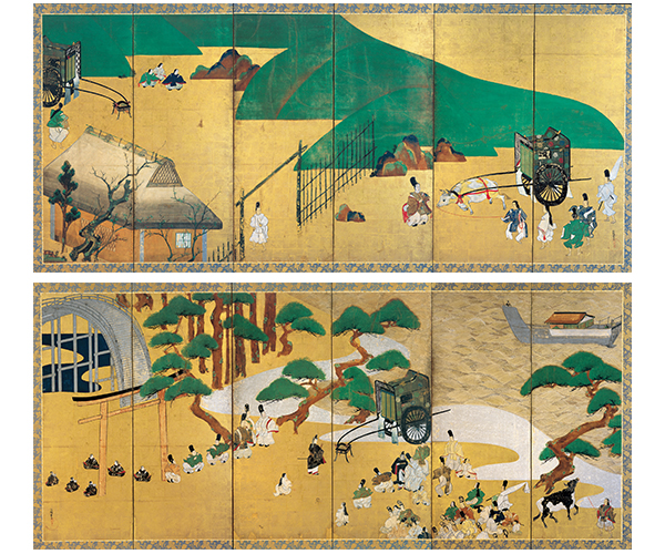 Scenes from the “Gatehouse” and “Channel Buoys” Chapters of The Tale of Genji